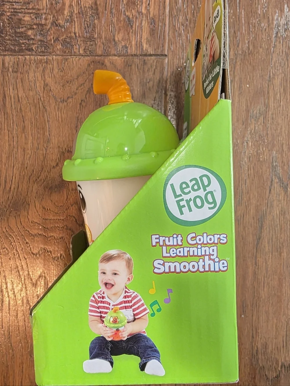 Leap Frog Fruit Colors Learning Smoothie Cup Teether Lights Up 6 Months NEW Song